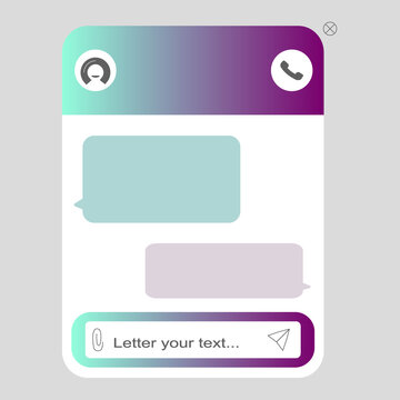 Chat bot dialoge windows flat design. Ai robot chat online service concept. Vector illustration of talk interface with chatbot robot