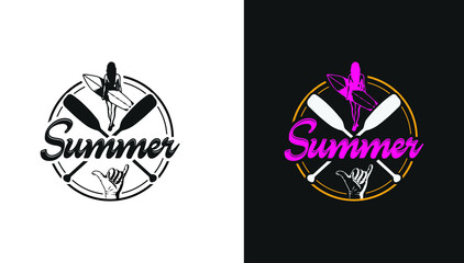 Summer T-shirt Design with elegant graphic