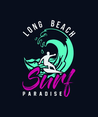 Summer T-shirt Design with elegant graphic