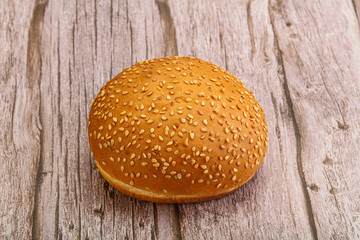 Burger bun with sesame seeds