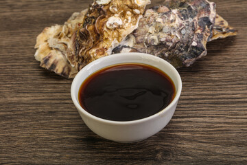 Oyster sauce in the bowl