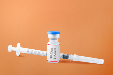 Syringe and covid 19 vaccines