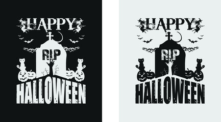 Obraz premium Halloween T-shirt Design with elegant graphic