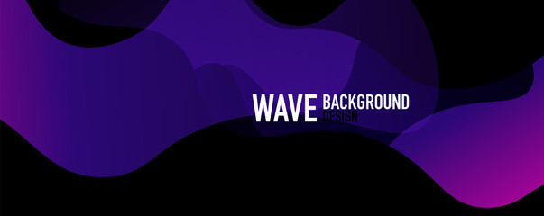 Abstract background - shiny fluid gradients and overlapping waves. Vector Illustration For Wallpaper, Banner, Background, Landing Page