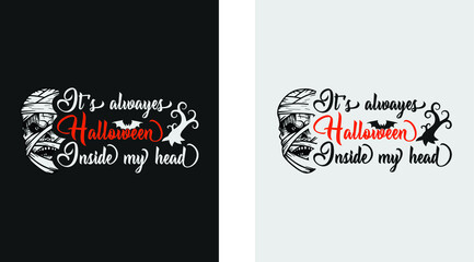 Halloween T-shirt Design with elegant graphic