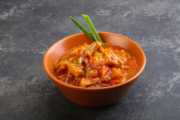 Meat goulash with vegetables