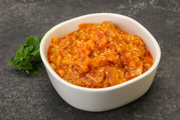 Caucasian cuisine - Mangal salad with vegetables