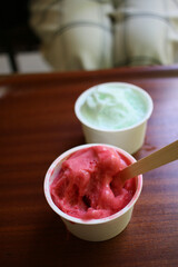 yogurt with strawberries