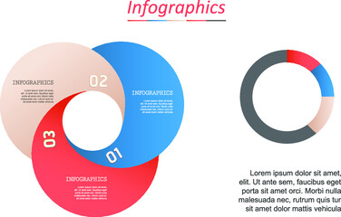 business infographic template icons design