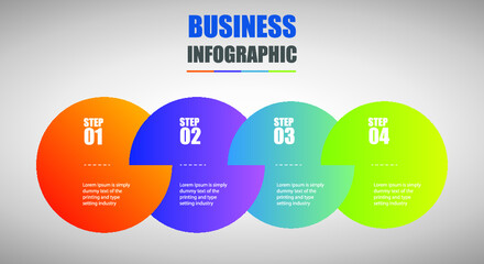business infographic template icons design