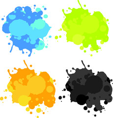 Water color splash vector illustration