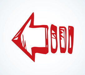 Arrow symbol. Vector drawing