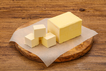 Dairy natural yellow butter piece