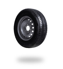 Truck tire wheel isolated on white background