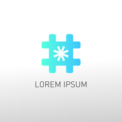 Obraz premium hash tags corporate logo design