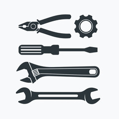 a collections of repair tools icon