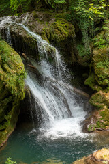Waterfall in Romania- Beautiful waterfall, Romania, Caras-Severin county, Ochiul Beiului, Cheile Nerei