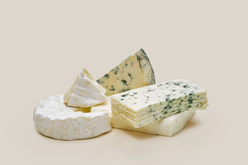 Various types of blue cheese