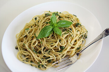 ジェノベーゼのパスタ