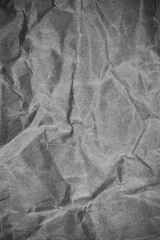 Naklejka premium Crumpled gray paper texture.