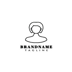 avatar logo icon style template vector illustration