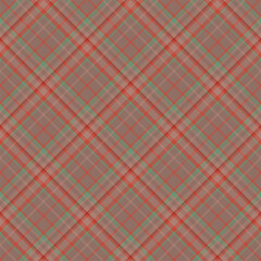 Plaid seamless pattern. Vector background of textile ornament. Flat fabric design.