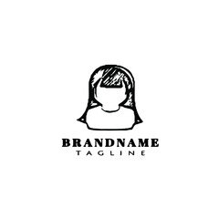 avatar logo icon human template vector illustration
