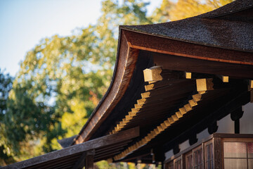 Naklejka na ściany i meble 京都 上賀茂神社 細殿