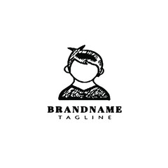 avatar logo logos design template vector illustration