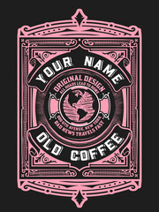 Obraz premium Vector, Coffee Shop label for cafe business