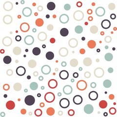 Colorful geometric circles background. Abstract pattern background. Shapes pattern. Colorful wrapping paper.