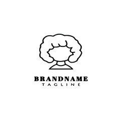 avatar logo icon simple template vector illustration