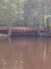 This is a new bridge over the indian creek in Chesapeake virginia. Near northwest river campground