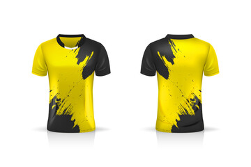 Specification Soccer Sport mockup , Esports Gaming T Shirt Jersey template. mock up uniform . Vector Illustration design