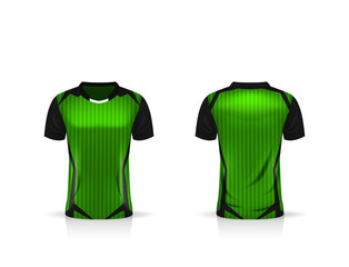 Specification Soccer Sport mockup , Esports Gaming T Shirt Jersey template. mock up uniform . Vector Illustration design