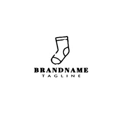 socks logo icon design template vector illustration