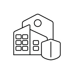 Commercial property insurance icon