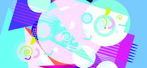 Abstract background with geometric shapes