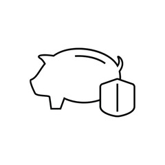 Bank account protection icon