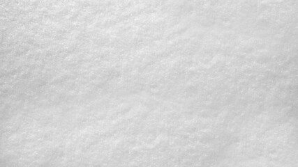 Close-up of white crystals of fallen snow