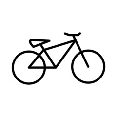 Bicycle Vector Line Icon Design