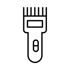 Electric Shaver Vector Line Icon Design