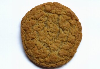 Oatmeal cookies isolated on a white background
