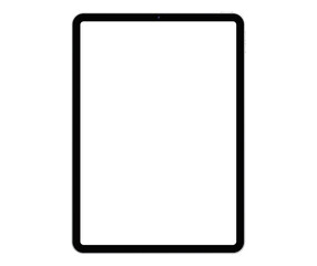 Mockup / template. Tblet with blank screen for your design isolated on white background.	