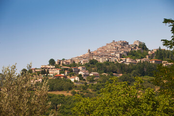 Italia, Toscana, provincia di Grosseto, Monte Amiata, il paese di Montelaterone.