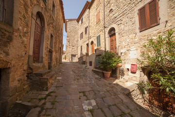 Fototapeta na wymiar Italia, Toscana, provincia di Grosseto, Monte Amiata, il paese di Montegiovi.