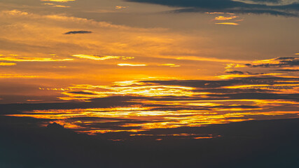 Sun Set Clouds in evening