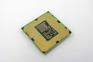Close up isolated of desktop computer processor or CPU