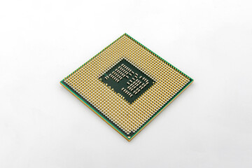 Close up isolated of desktop computer processor or CPU