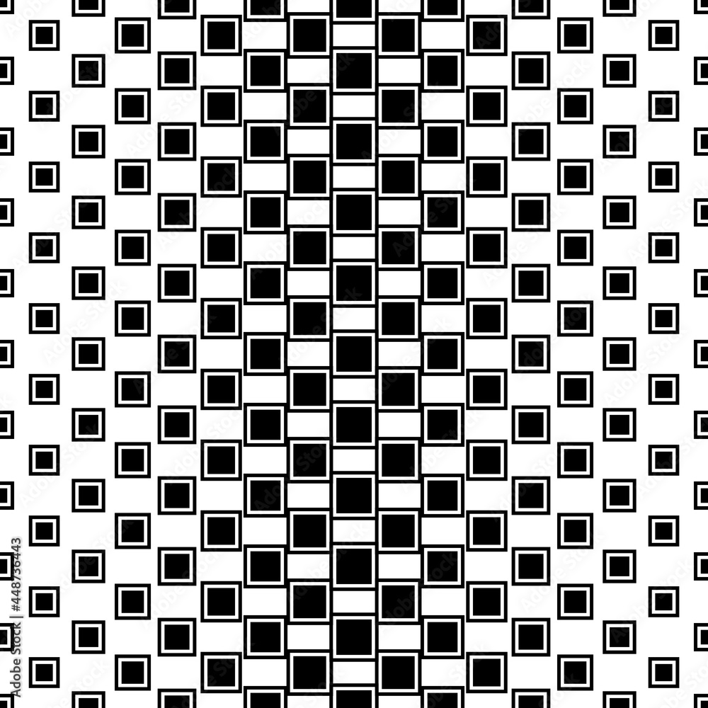 Poster black squares abstract and gradiental ornament. vector.